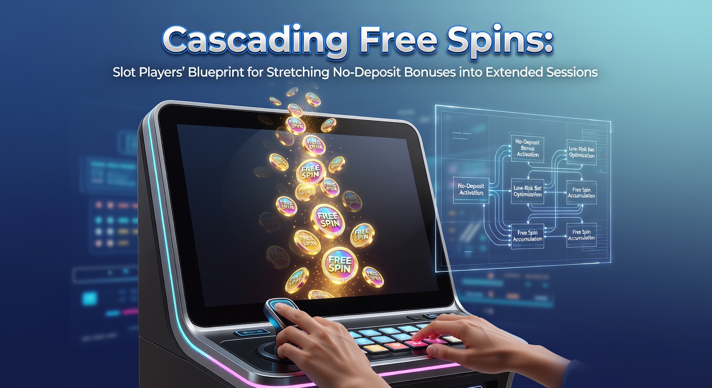 Vibrant slot machine screen showing cascading reels with winning symbols tumbling down, triggering multiple free spins in a chain reaction