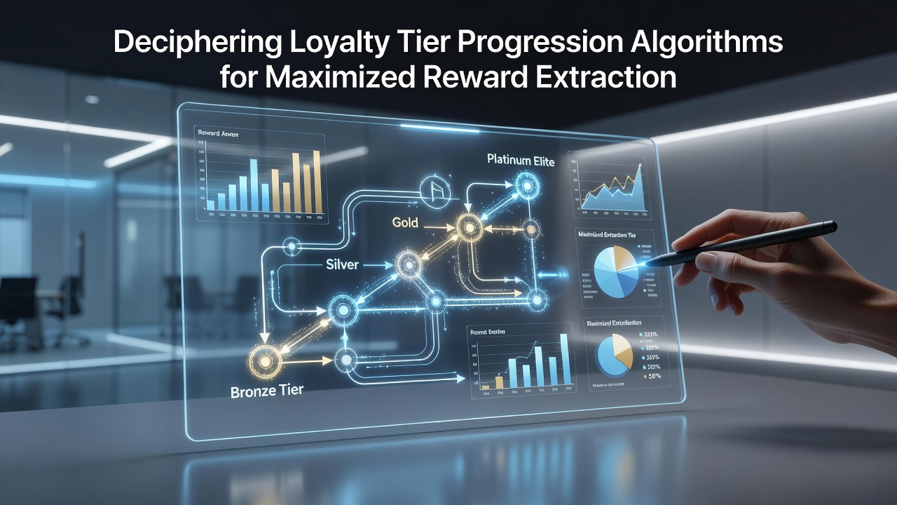 Loyalty program dashboard displaying tier progression metrics and reward points accumulation