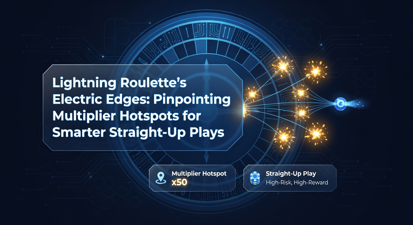Dynamic Lightning Roulette table with glowing multipliers striking selected numbers on the wheel